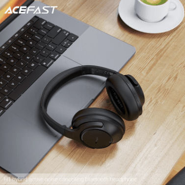 ACEFAST H1 Hybrid Active Noise Cancelling Bluetooth Headset – Black – LP-234 - party X party