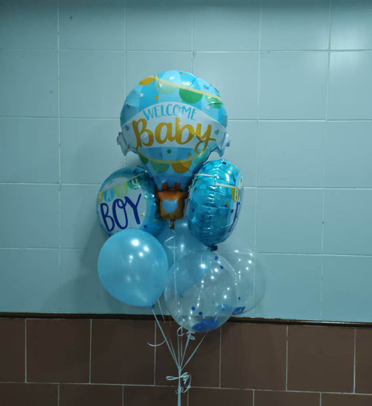 WELCOME BABYBABY BOY Balloon Party Set-Simple--S104 - party X party