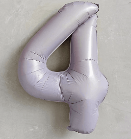 Cream Purple Number Balloon 40 Inch Party Decoration--B178 - party X party