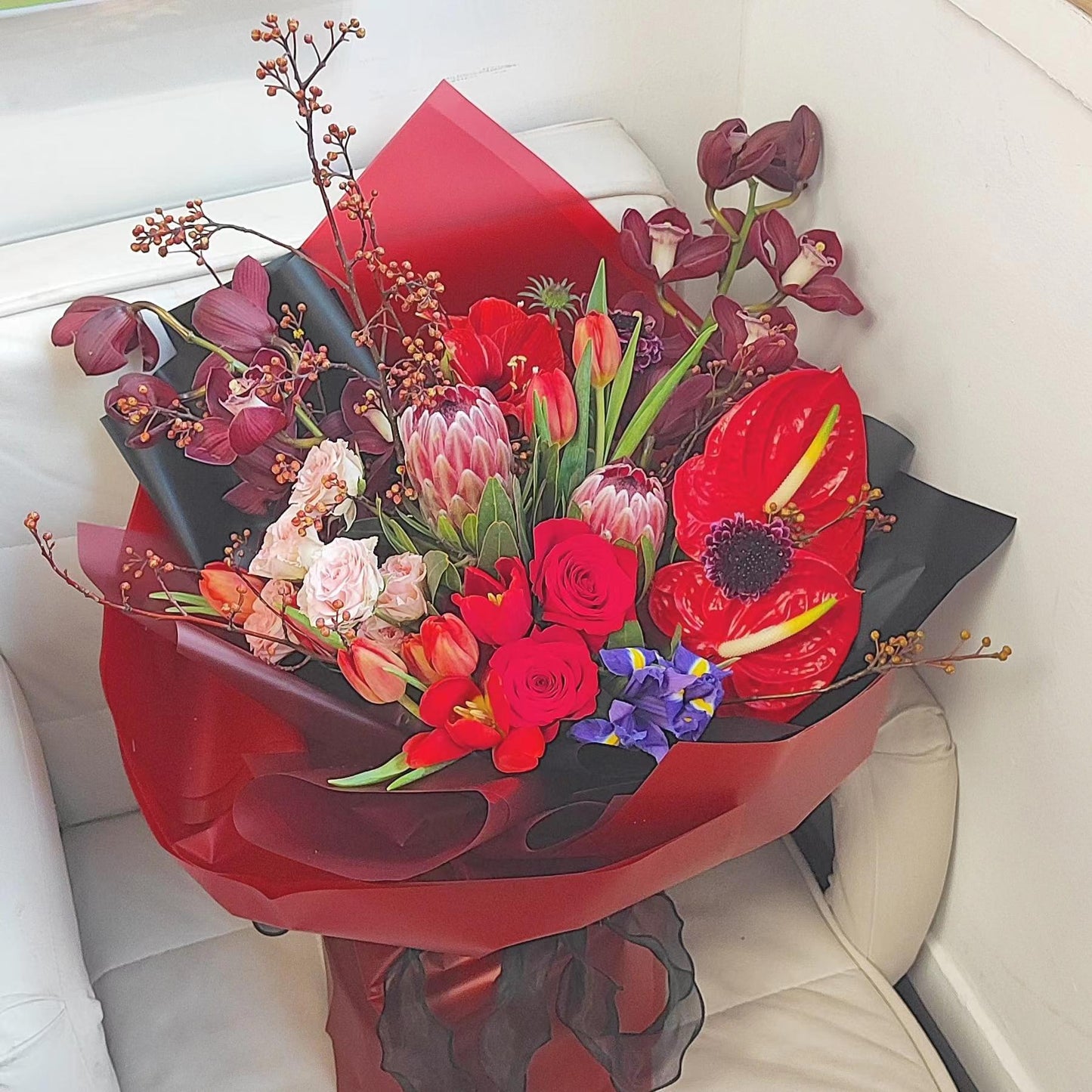 Carnation Bouquet Mother's Day Bouquet "Mother's Love" for Mother – F-510