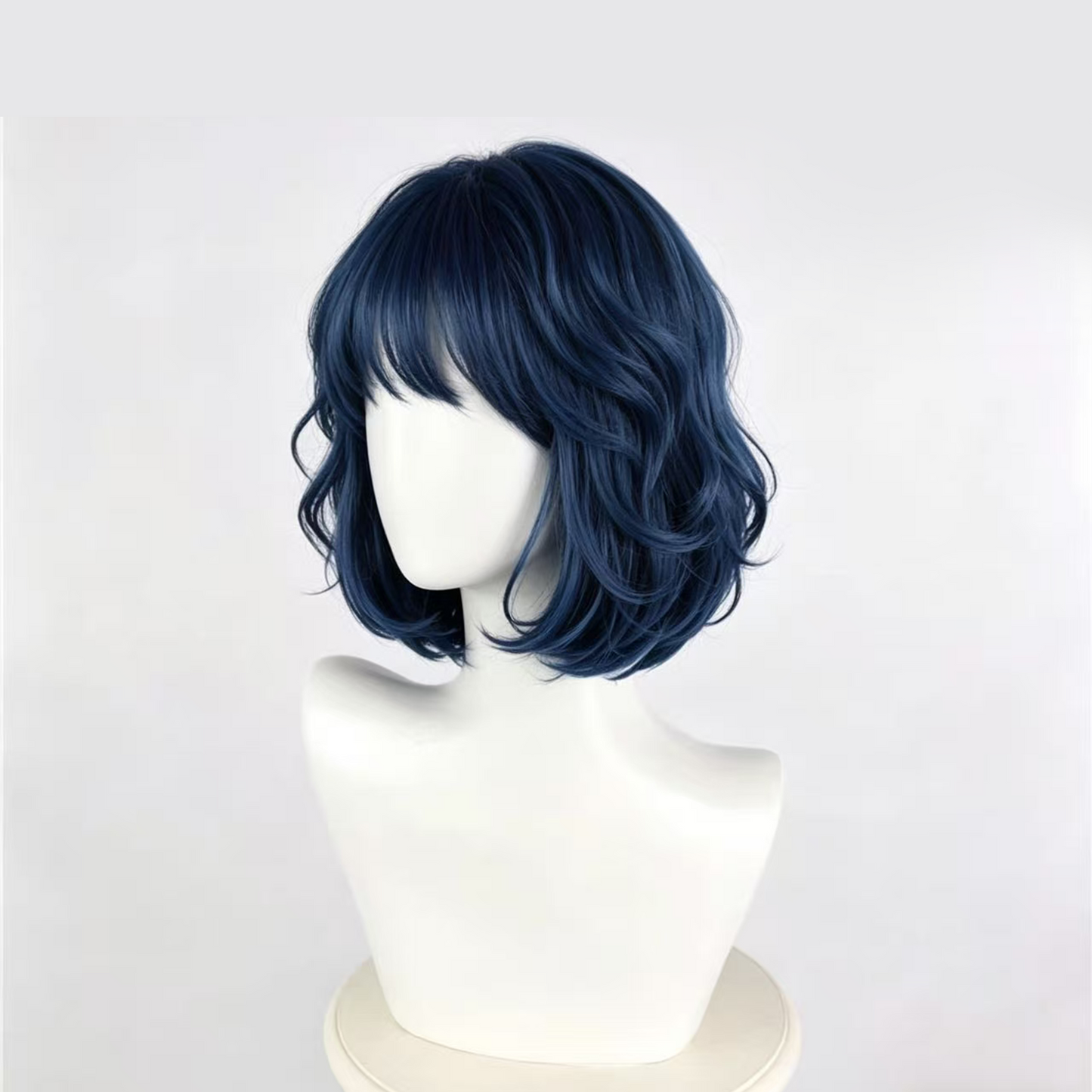 Sailor Moon Ami Mizuno Cosplay Wig – Short Curly Light Blue SM012 party X party