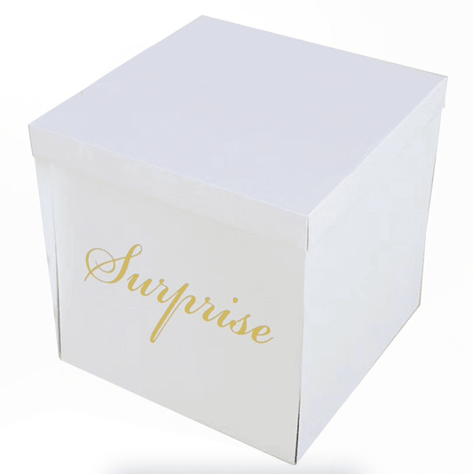 Surprise Balloon Gift Box (White) | Fun & Memorable Celebration Gift – B153-WH - party X party