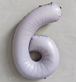Cream Purple Number Balloon 40 Inch Party Decoration--B178 - party X party