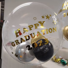 將圖片載入圖庫檢視器 17吋 日本水晶氣球+小氣球 自訂印字--B134-1
