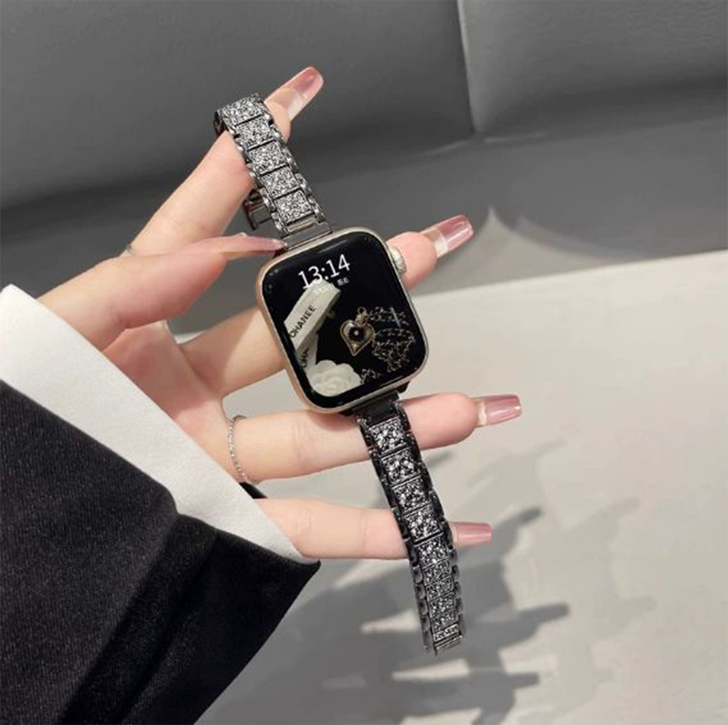 Apple Watch Strap – Full Diamond Luxury Metal Band SW-18 party X party
