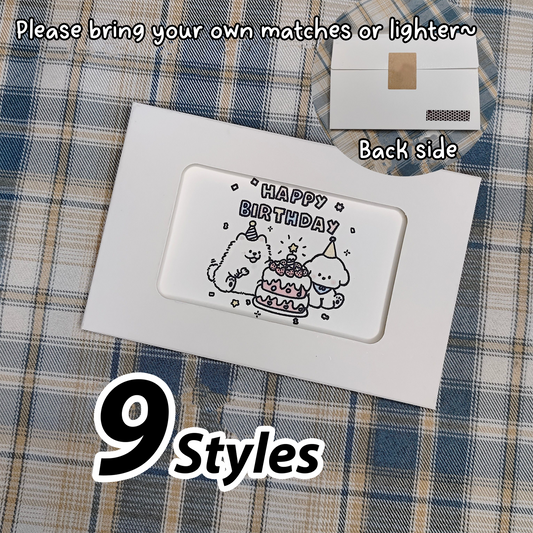 Finished Burning Card – Birthday, Anniversary, Romantic Surprise Card Gift for Girlfriend, Boyfriend, or Couple