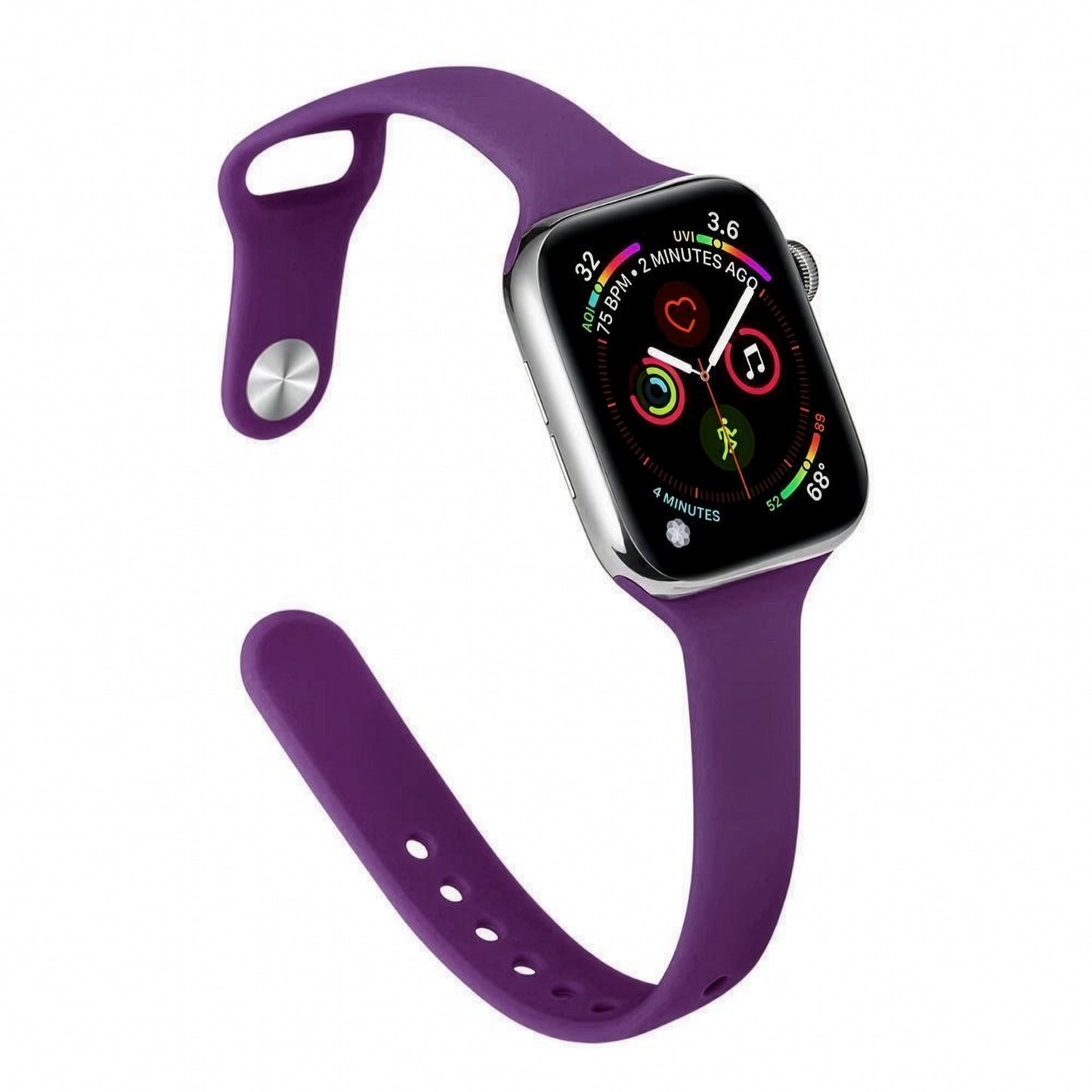 Apple Watch Slim Waist Silicone Strap – Stylish Sports Band SW-33 party X party