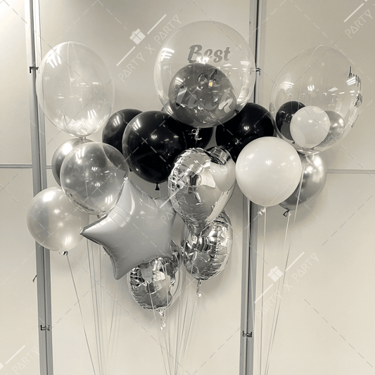 17″ Japanese Crystal (Custom Printed) & Rubber Balloon Bundle –(OS218617)– B134-5 - party X party