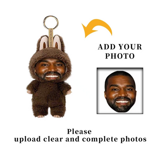 Couple's Photo Custom Human Face Doll Keychain (Bubbala/Creative Plush Toy), Gift for Boyfriend or Girlfriend's Birthday party X party