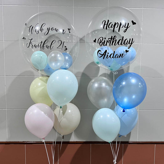 Japanese Crystal & Rubber Balloon Bundle Set – Custom-Printed, Three Sizes – B134-15 - party X party