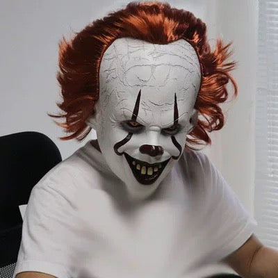 Scary Clown Horror Masks for Halloween | Latex Cosplay Inspired by "It" and Joker Versions - Party X party
