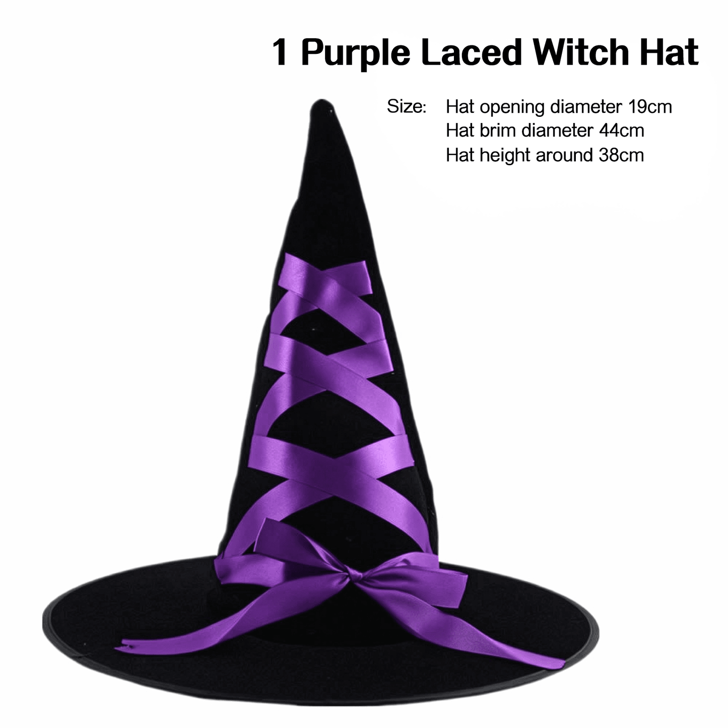 Halloween Witch Hat Costume Accessory – Assorted Designs | Kids & Adults - party X party