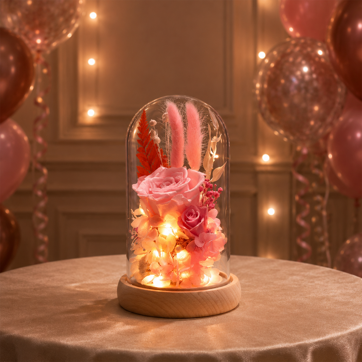 Eternal Pink Rose Display – F03-PK for Timeless Elegance party X party