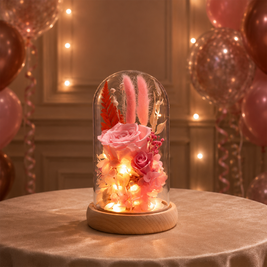Eternal Pink Rose Display – F03-PK for Timeless Elegance party X party