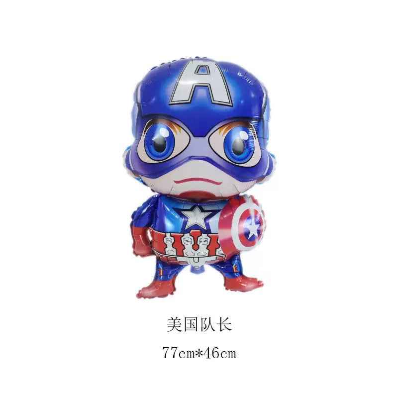 Captain America Aluminum Balloon | Marvel Superhero Party Decoration | B043