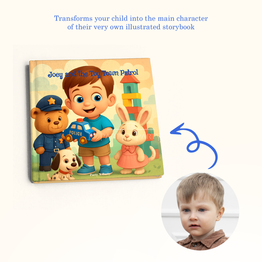 (Your Child's Name) and the Toy Town Patrol party X party