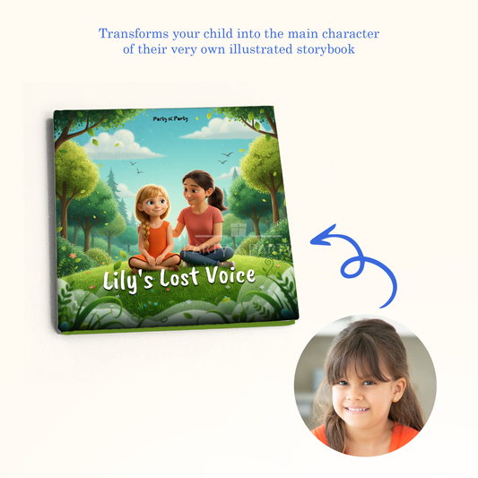 (Your Child's Name) Lost Voice - A Personalized Storybook party X party