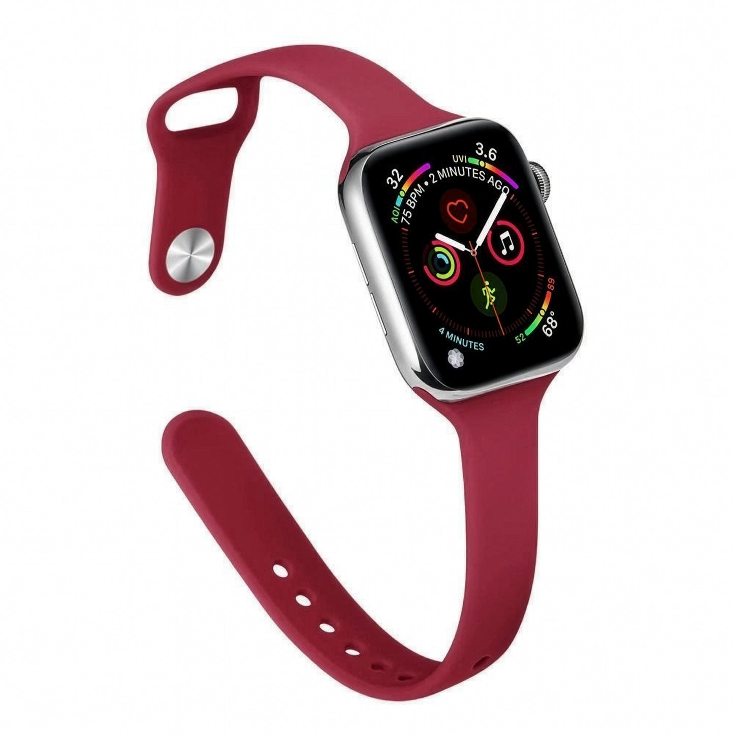 Apple Watch Slim Waist Silicone Strap – Stylish Sports Band SW-33 party X party
