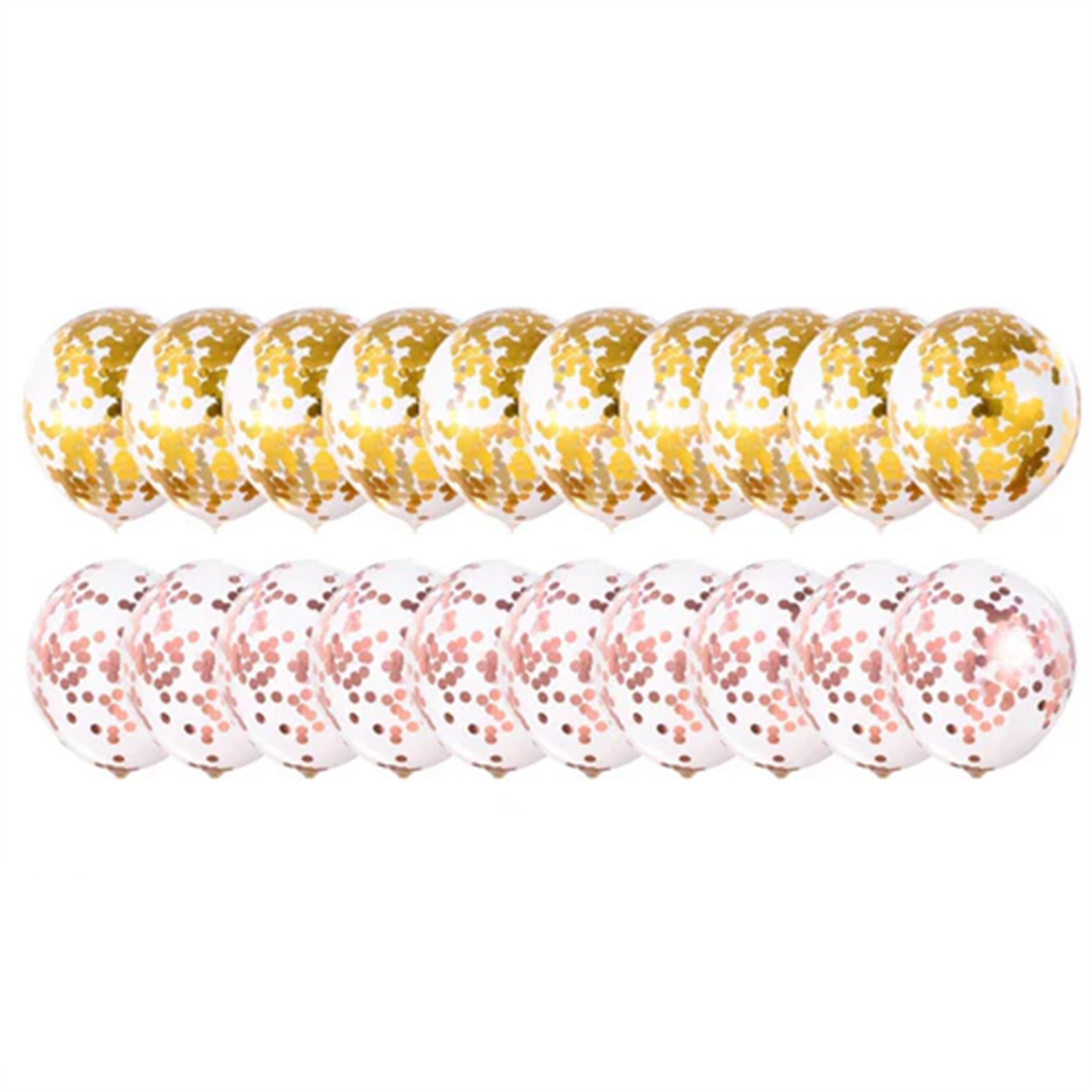Sequin Balloon Set (Rose Gold Gold)--S155
