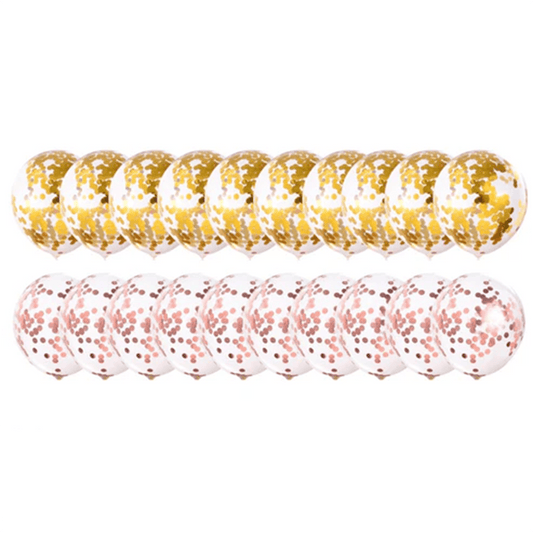 Sequin Balloon Set (Rose Gold Gold)--S155 - party X party