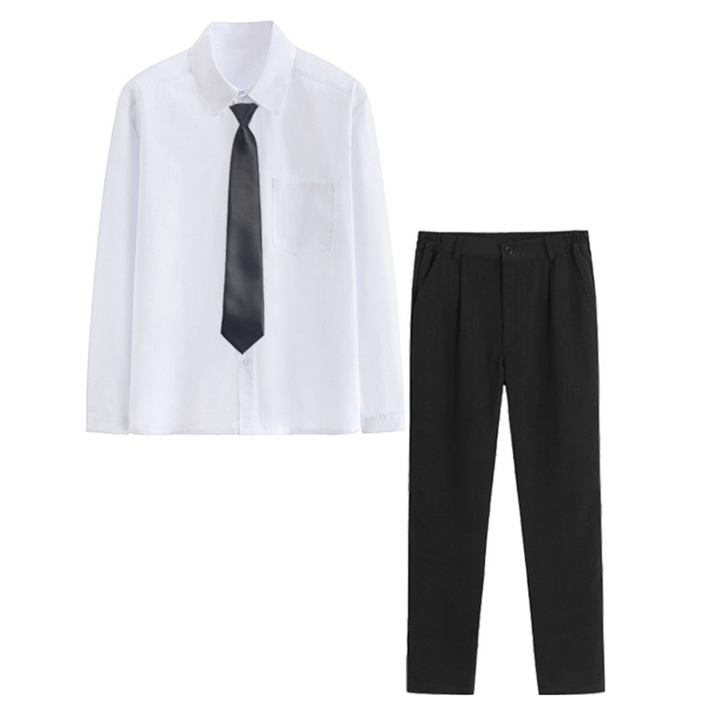 High School Graduation Uniform Shirt - Women's White JK Academy Style Summer Class Shirt (C003) party X party