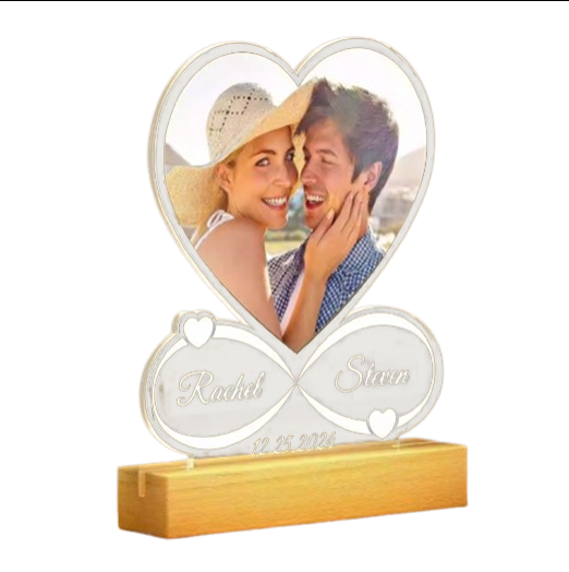 DIY Photo Romantic Desktop Night Light Ornament/Display, Valentine's Day/Wedding Gift - DIY1-25-2