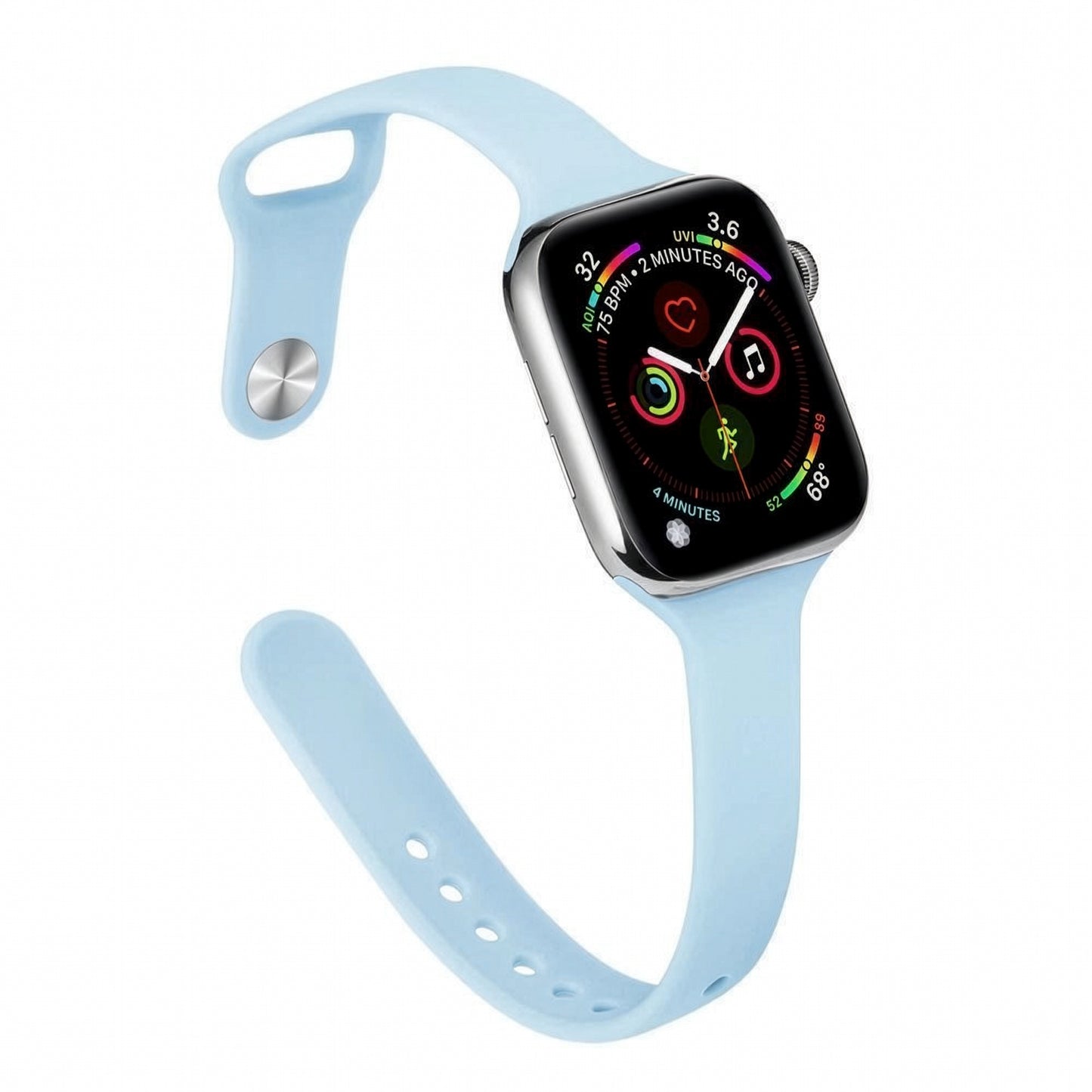 Apple Watch Slim Waist Silicone Strap – Stylish Sports Band SW-33 party X party