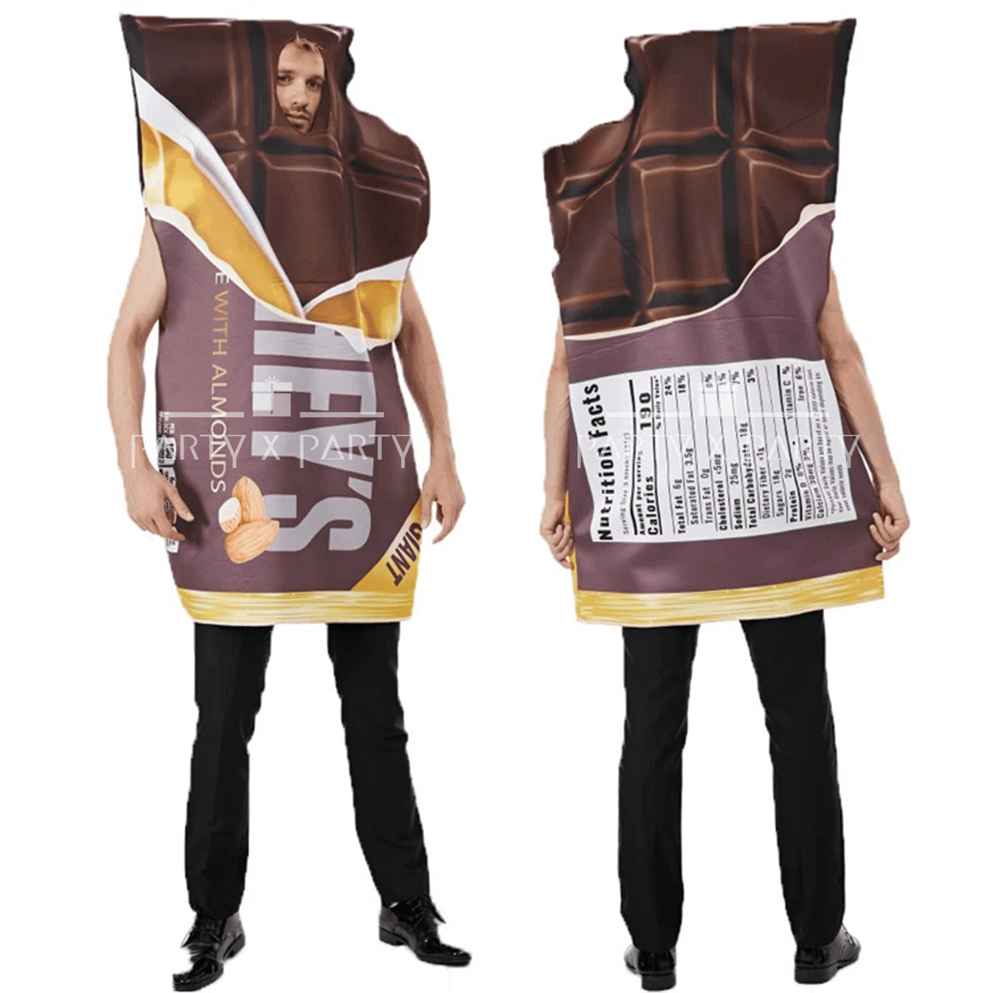 Chocolate Funny Food-Themed Halloween Costumes for Adults & Teens – Perfect for Parties, Events, and More! - party X party