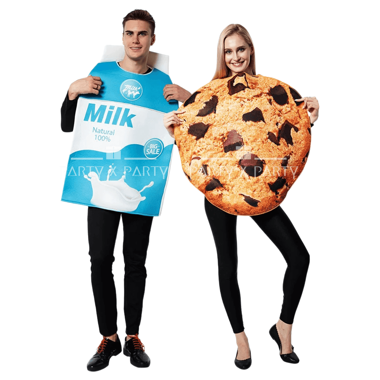 Milk Carton + Cookies Funny Food-Themed Halloween Costumes for Adults & Teens – Perfect for Parties, Events, and More! - party X party