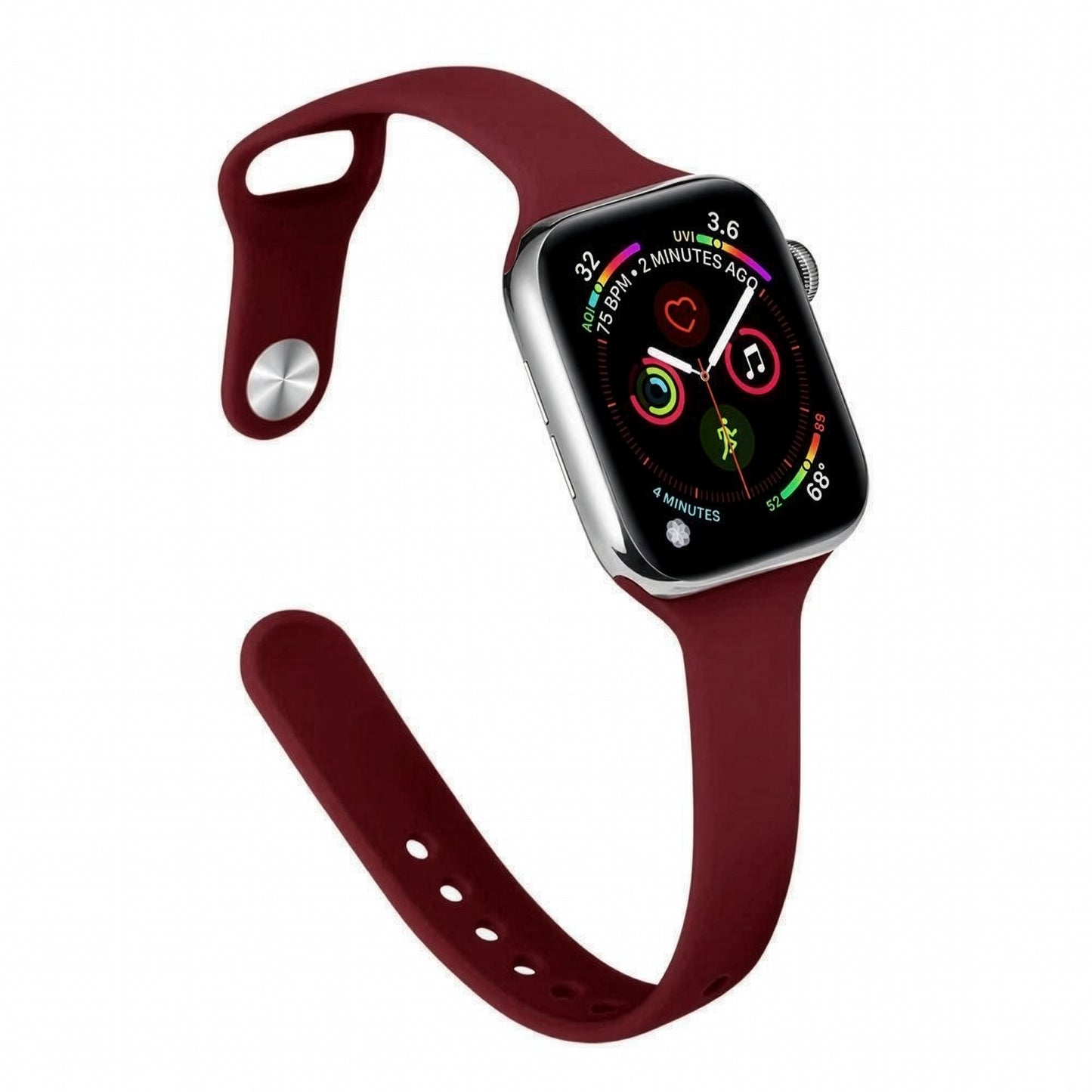 Apple Watch Slim Waist Silicone Strap – Stylish Sports Band SW-33 party X party