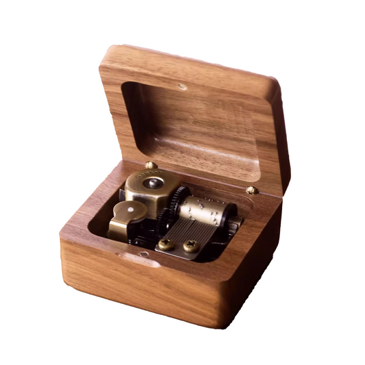Walnut Wood Music Box, Custom Photo Commemorative Gift, Music Box party X party