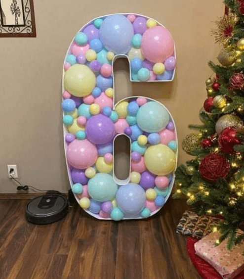 Digital Mosaic Balloon Frame Party Decoration--B158-0 - party X party