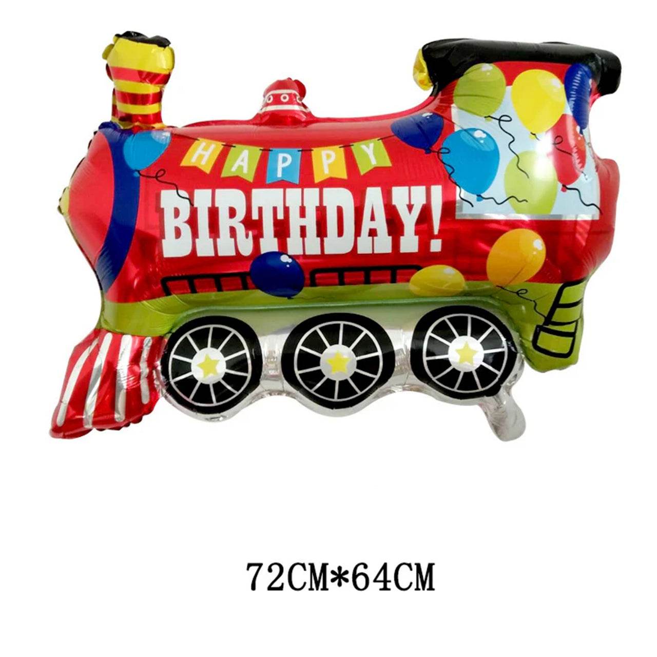 Red Train Aluminum Film Balloon DecorationB170 - party X party