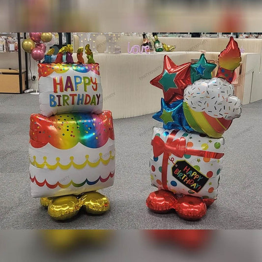 Standing Super Large Cake Gift Box Balloon – B073 - party X party