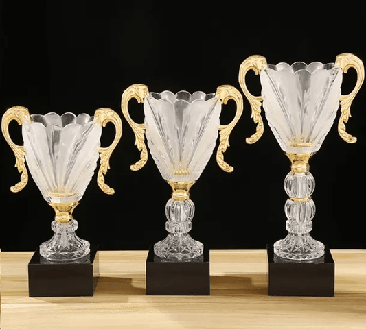 Engravable Metal Trophy | Creative Commemorative Award in Multiple Sizes – TR-1545 - party X party