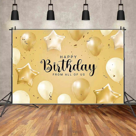 Personalized Birthday Backdrop – Multiple Sizes-TB-077 - party X party