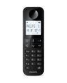 Philips D2701B/90 Cordless Phone – Black LP‑128 | 10 h Talk Time, Compact Design & Speakerphone