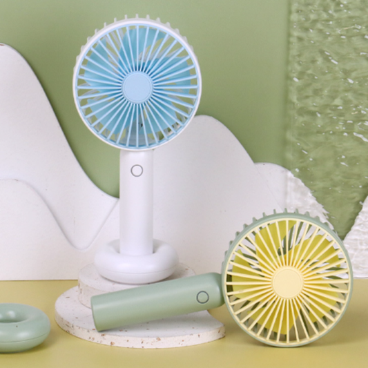 Mini Handheld Fan – Fresh Student USB Fan with LED Light, Portable Outdoor Fan with 3-Speed Settings | HF004 party X party