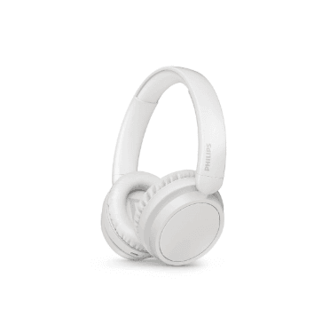 Philips TAH5209WT/00 Over‑Ear Wireless Headphones – White LP‑130 | 40 mm Drivers, Dynamic Bass & 65 h Battery - party X party
