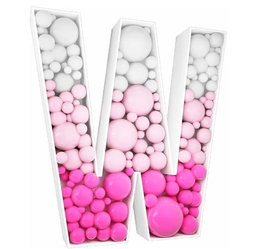 Letter Mosaic Balloon Frame--B160 - party X party