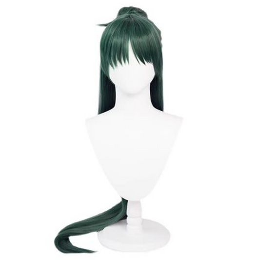 Sailor Moon Setsuna Meiou Cosplay Wig – Dark Green Long Straight 120CM SM015 party X party