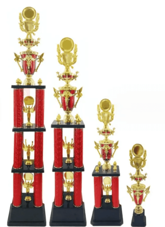 Engravable Metal Trophy | Creative Commemorative Award in Optional Sizes – TR-1445 - party X party