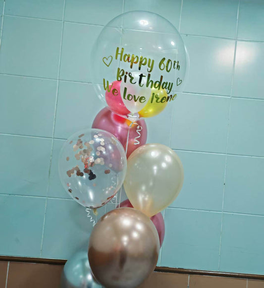 Japanese Crystal & Rubber Balloon Bundle Set – Custom-Printed, Three Sizes – B175 - party X party