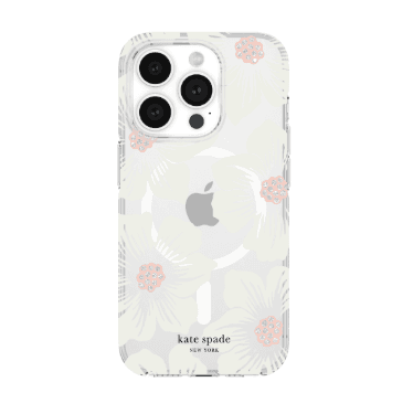 kate spade New York - Protective Hard Case for iPhone 15 Pro MagSafe Case - Hollyhock Cream KS052478 – LP-098 - party X party