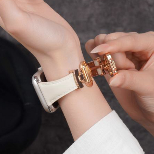 Apple Watch Summer Clover Design – Genuine Leather Magnetic Strap (Women’s) SW-22 party X party