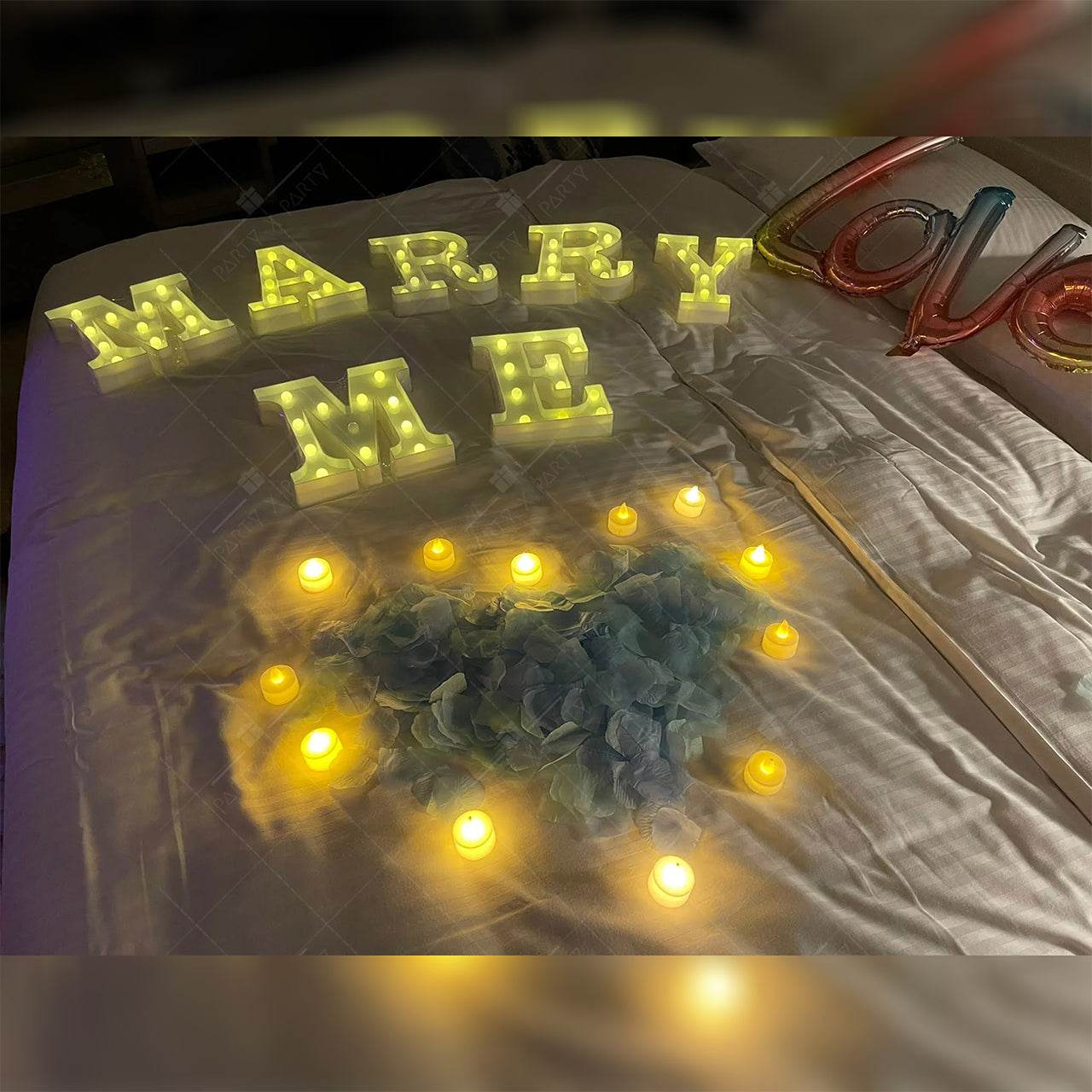 3D Big Heart Decoration Set Door-to-Door Decoration Service--H003 - party X party