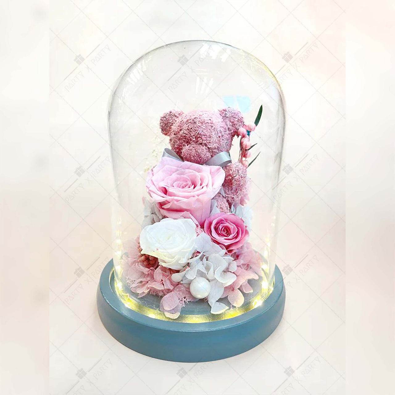 Eternal Pink Rose Bear Display – F11 - party X party