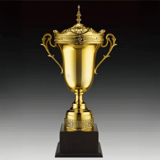 Engravable Metal Trophy | Creative Commemorative Award in Three Colors – TR-1630 - party X party