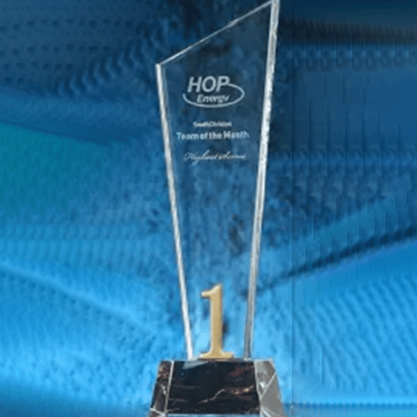 Trophy Crystal Trophy Memorial Trophy Black Crystal Base – TR-345 - party X party