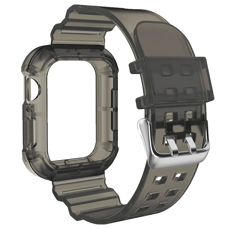 Applicable to iWatch10 glacier one-piece strap tpu transparent watch strap case one-piece apple strap – SW-10 party X party